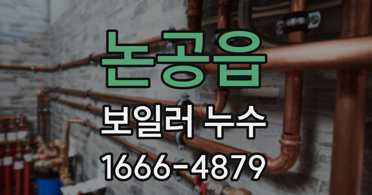 논공읍 보일러 누수