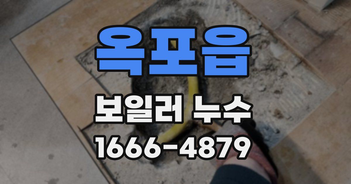 옥포읍 보일러 누수