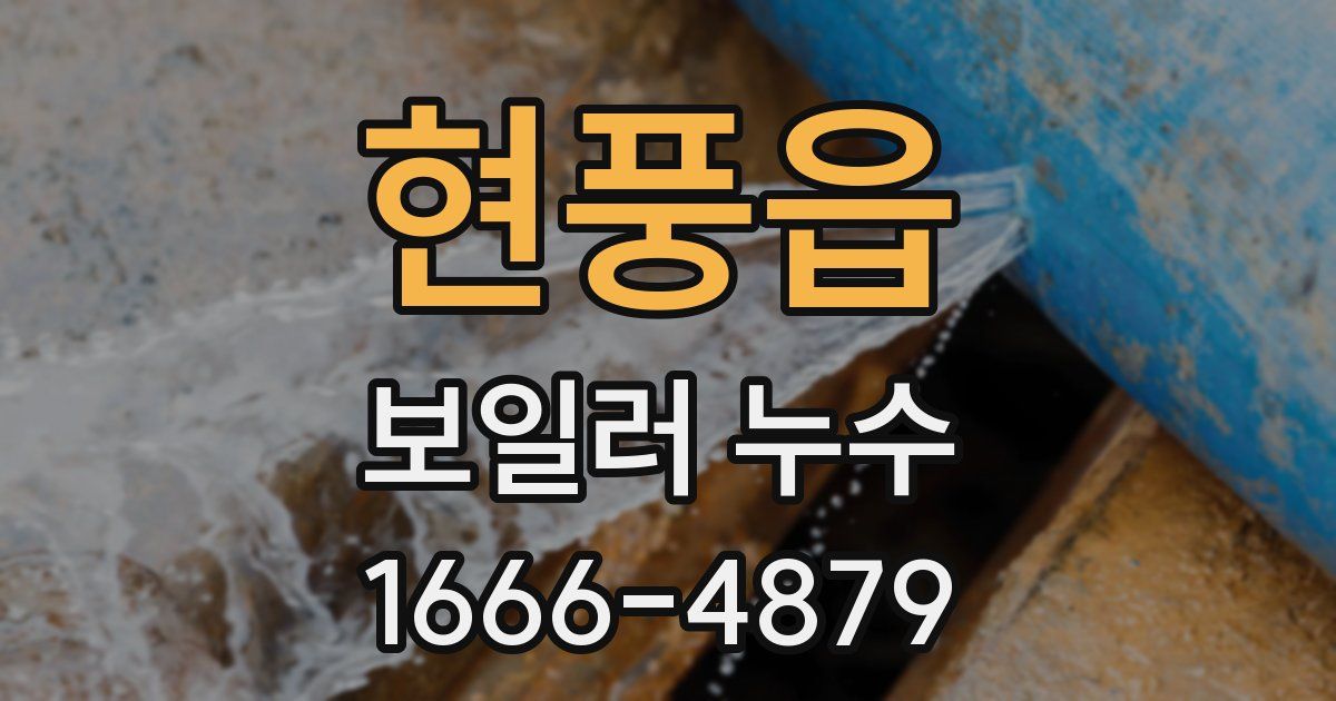 현풍읍 보일러 누수