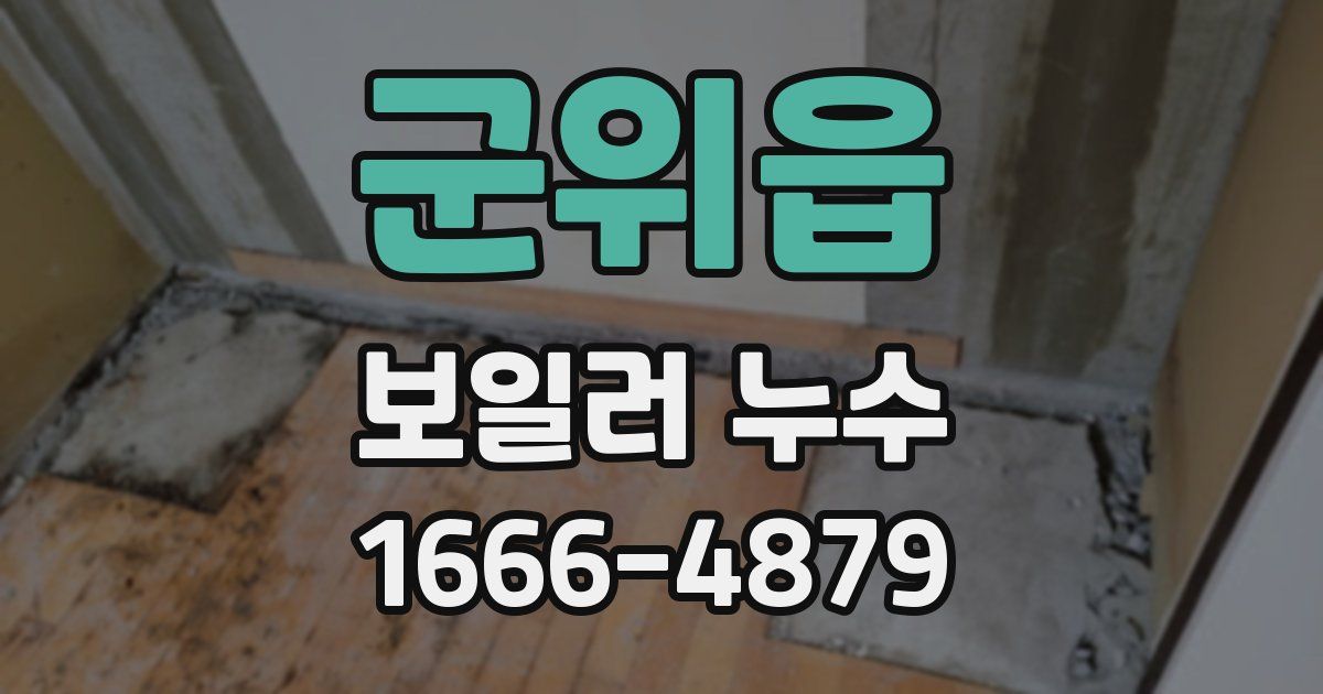 군위읍 보일러 누수