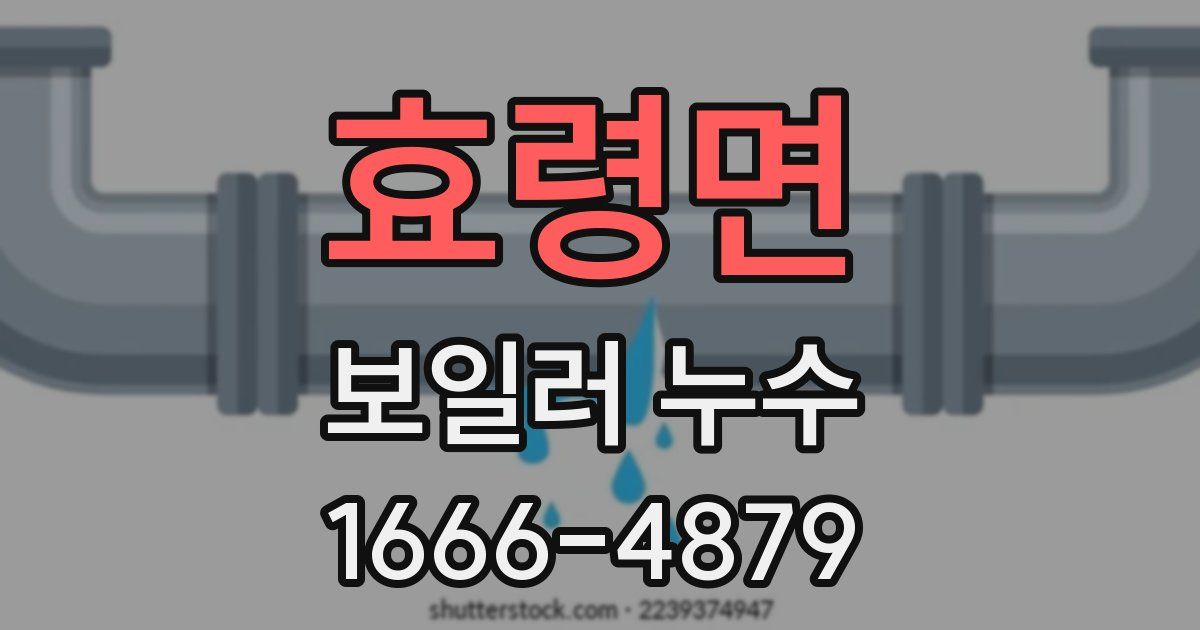 효령면 보일러 누수