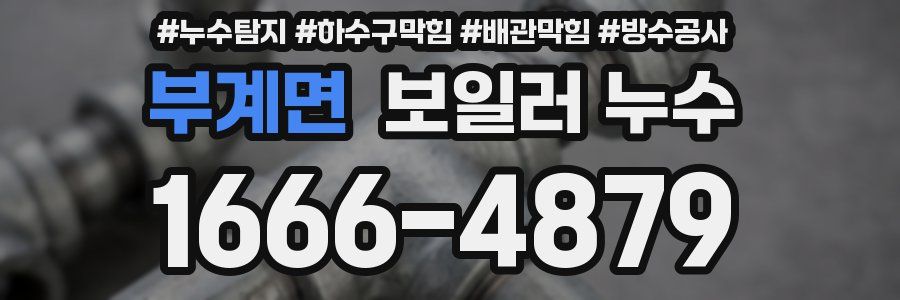 부계면 보일러 누수