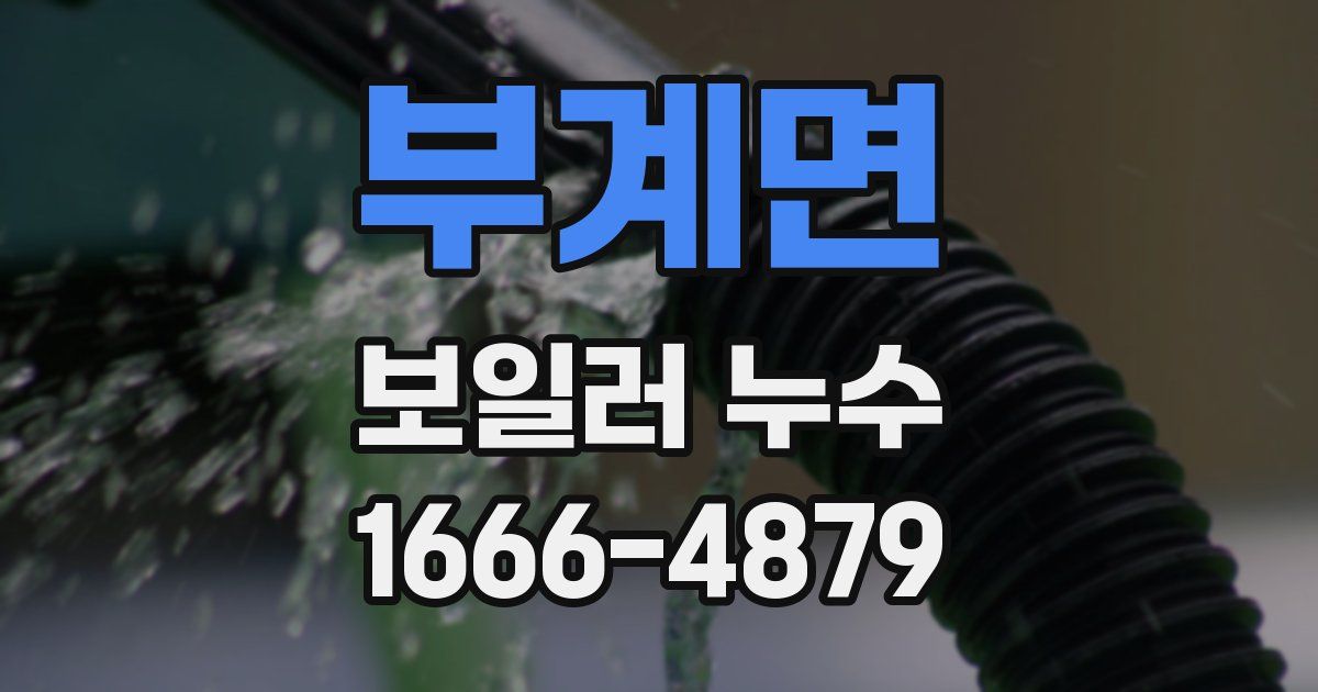 부계면 보일러 누수