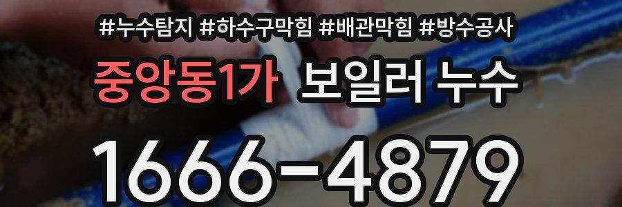 중앙동1가 보일러 누수