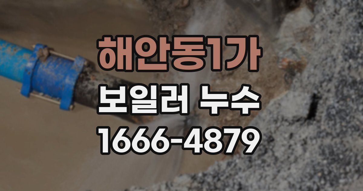 해안동1가 보일러 누수