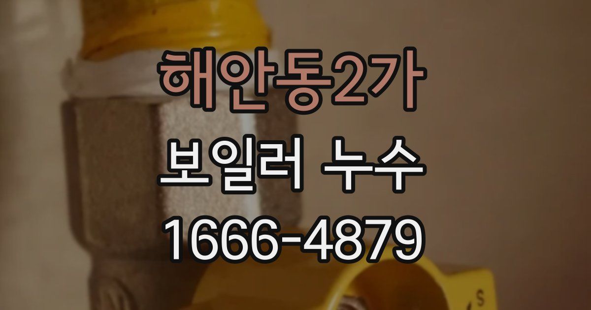 해안동2가 보일러 누수