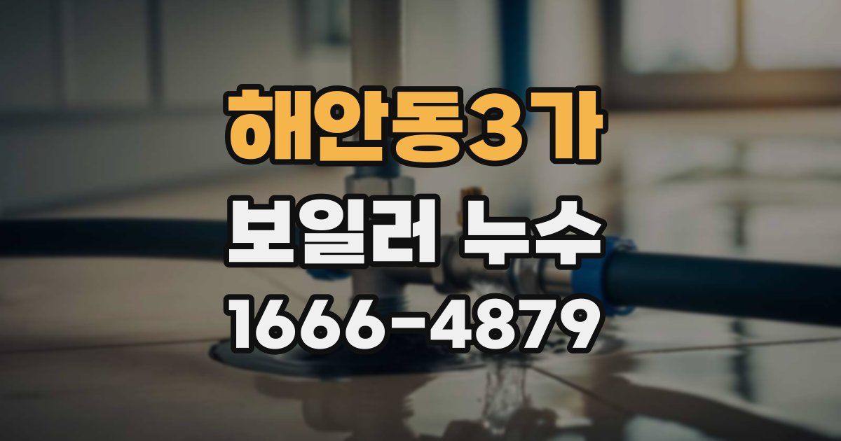 해안동3가 보일러 누수