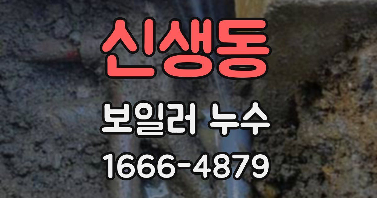 신생동 보일러 누수