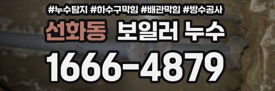 선화동 보일러 누수