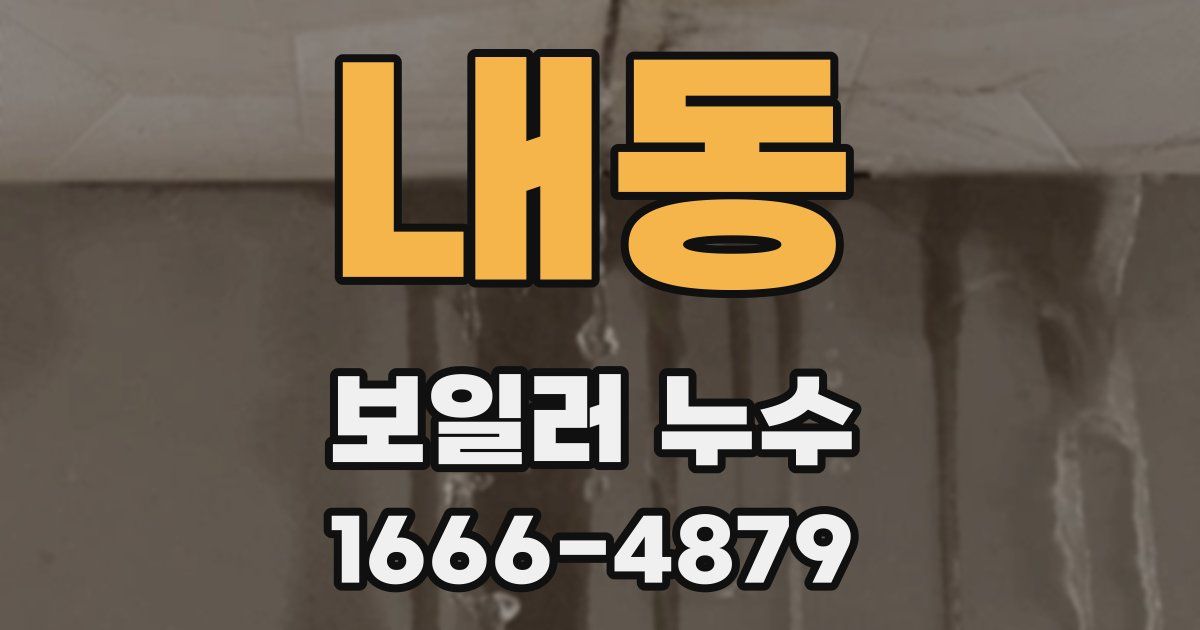 내동 보일러 누수