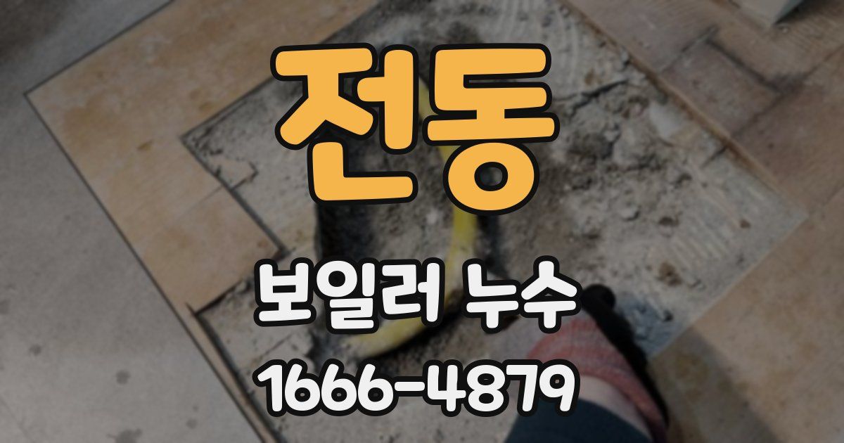 전동 보일러 누수