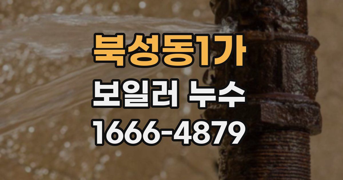 북성동1가 보일러 누수