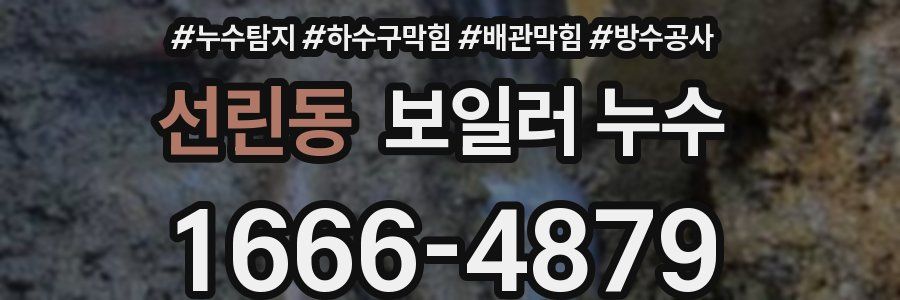 선린동 보일러 누수