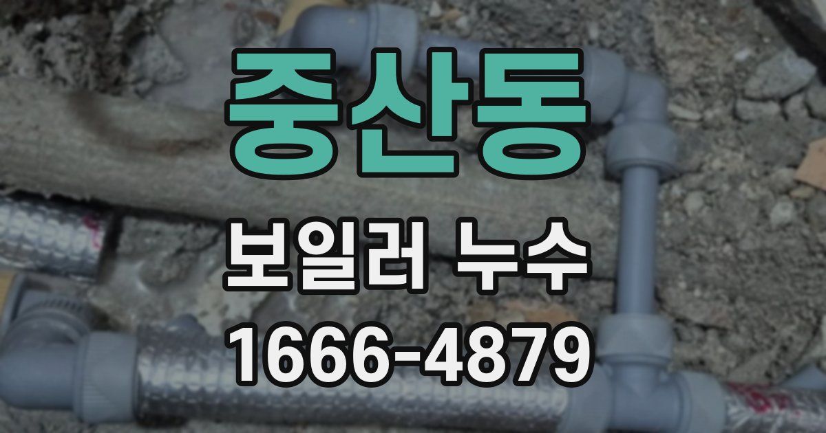 중산동 보일러 누수