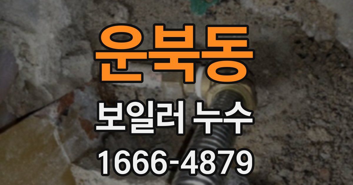 운북동 보일러 누수