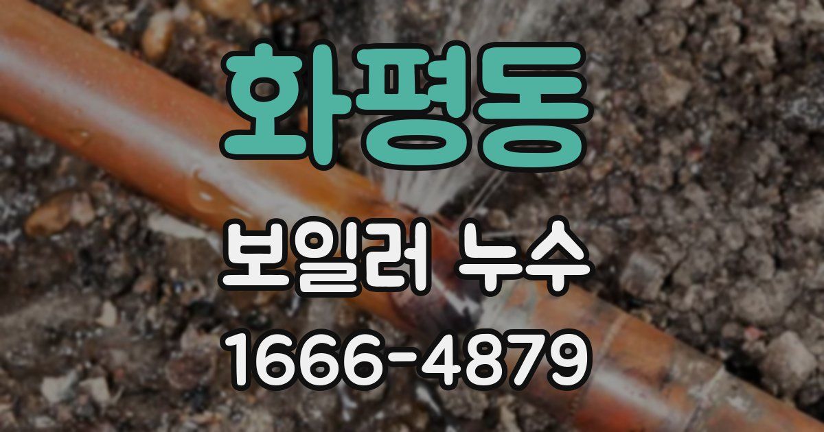 화평동 보일러 누수