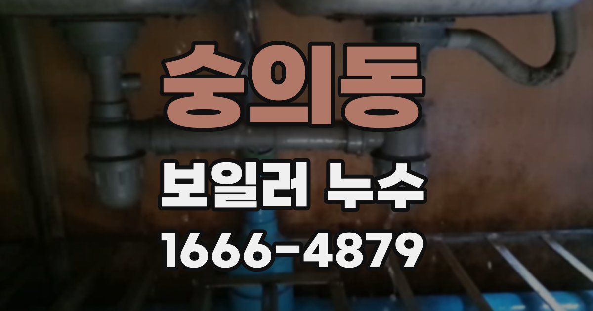 숭의동 보일러 누수