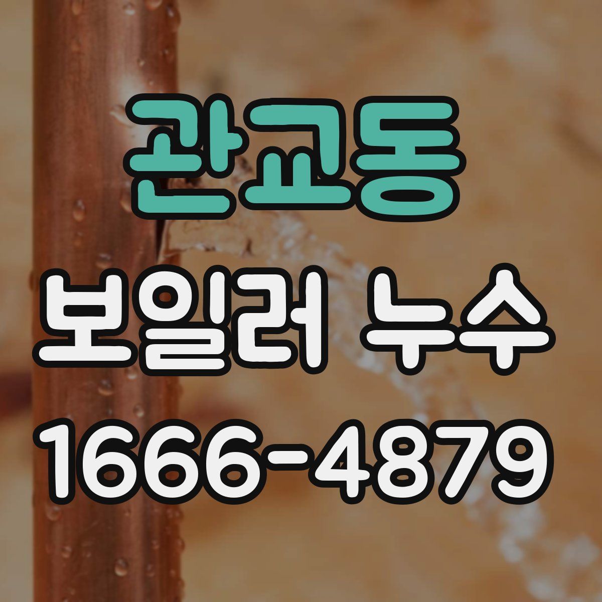 관교동 보일러 누수