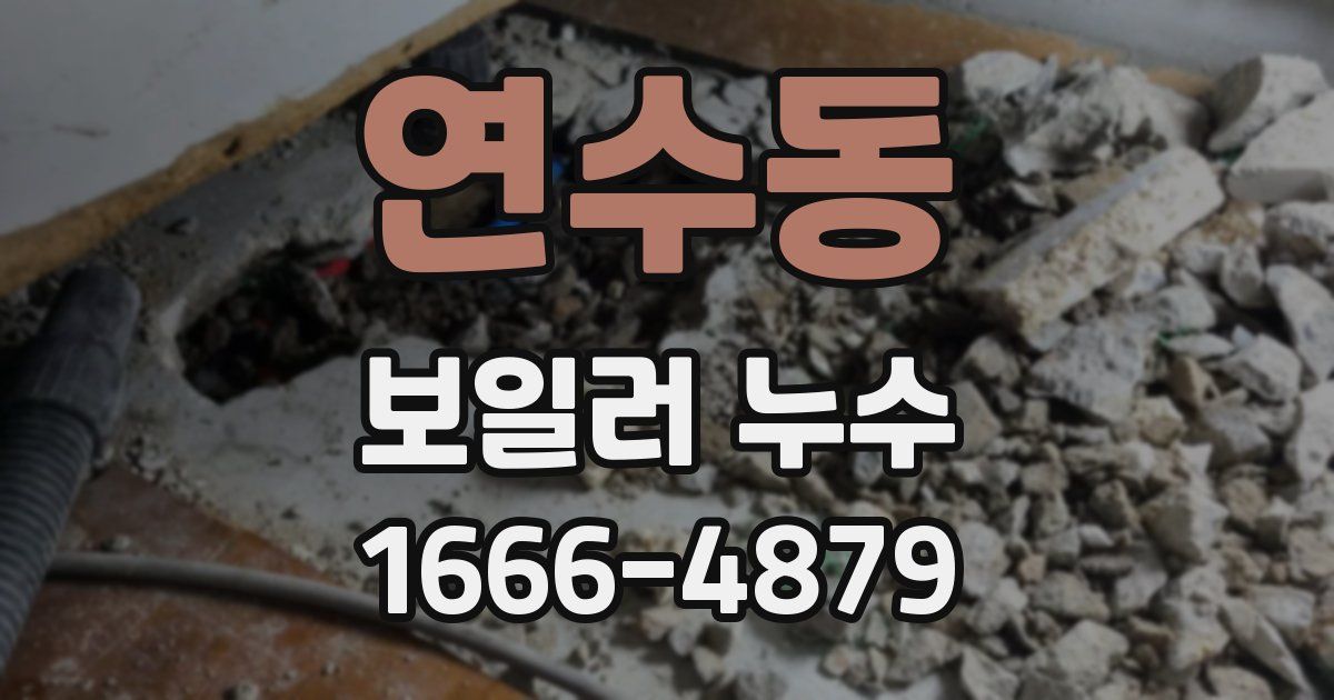 연수동 보일러 누수