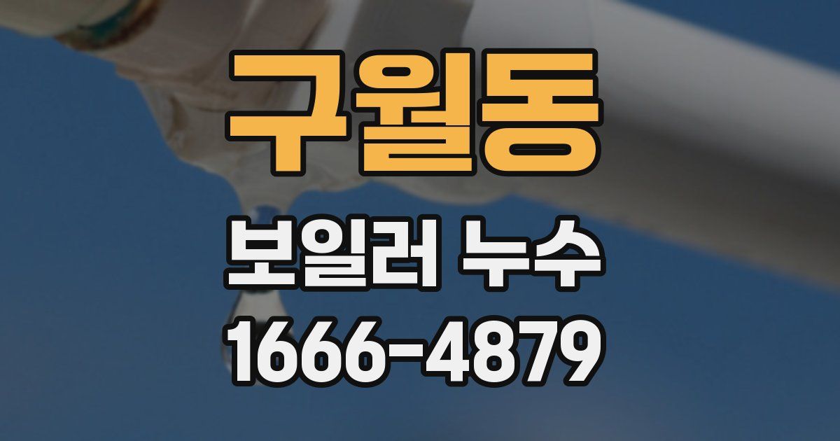 구월동 보일러 누수