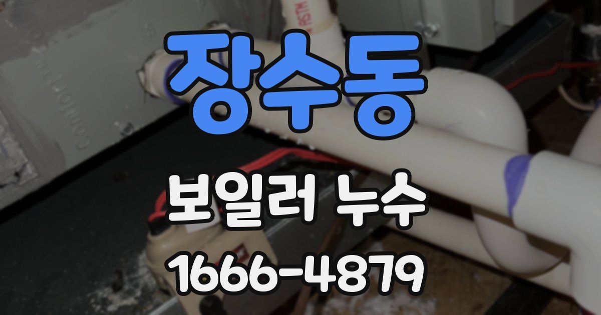 장수동 보일러 누수