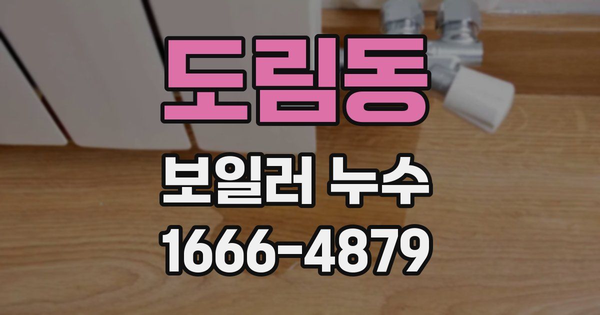 도림동 보일러 누수