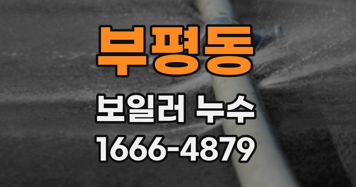 부평동 보일러 누수