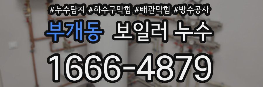 부개동 보일러 누수