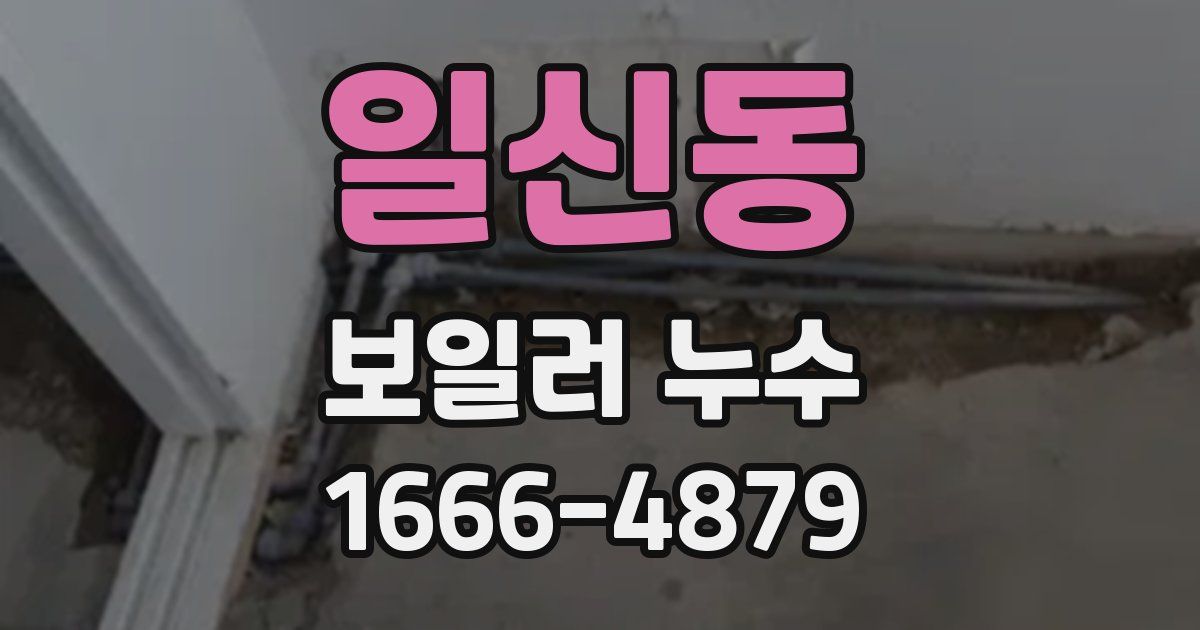 일신동 보일러 누수