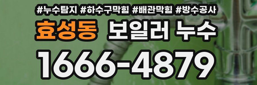 효성동 보일러 누수