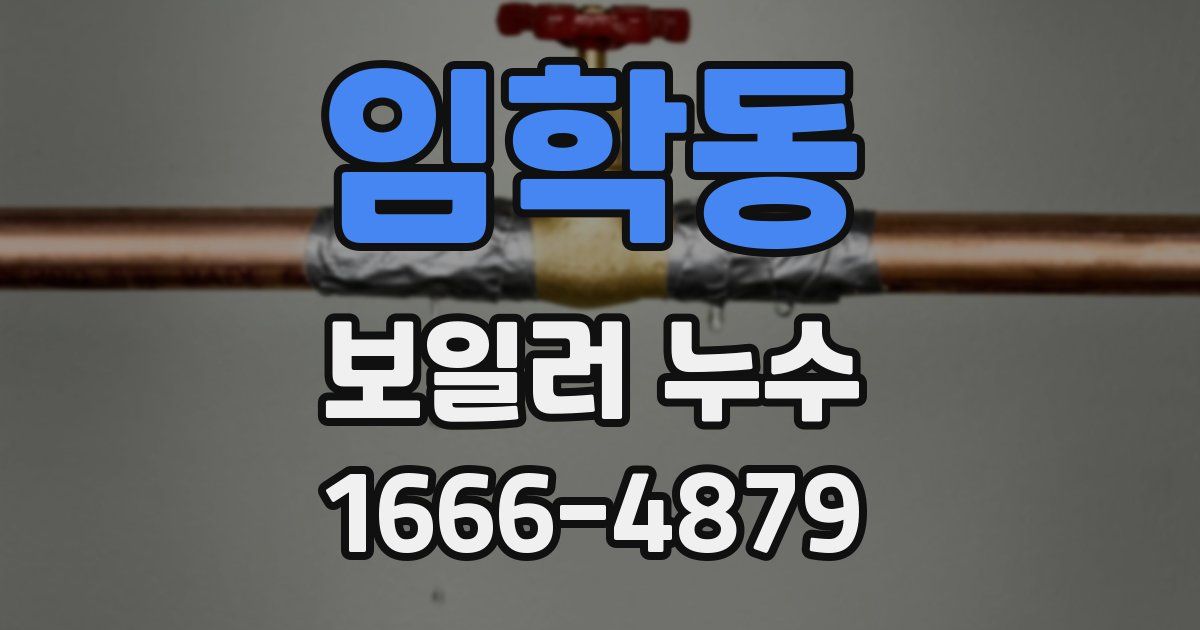 임학동 보일러 누수