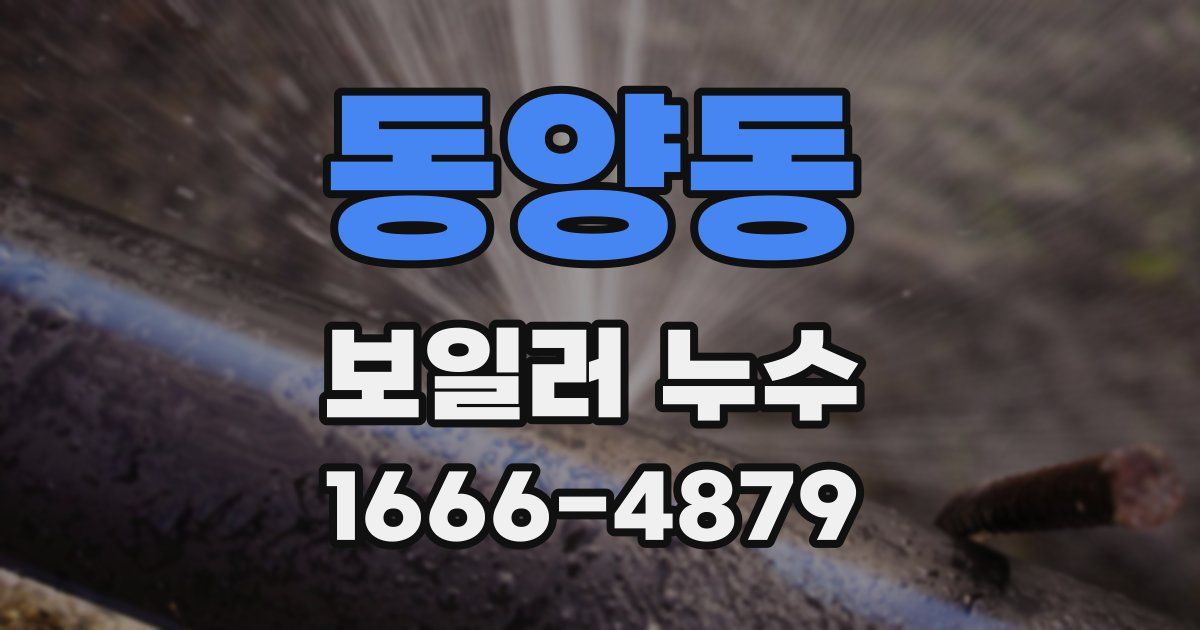 동양동 보일러 누수