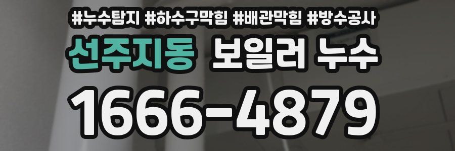 선주지동 보일러 누수