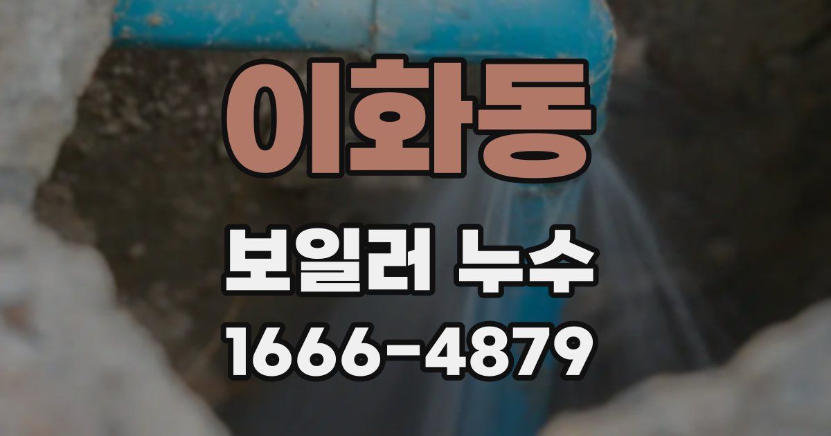이화동 보일러 누수