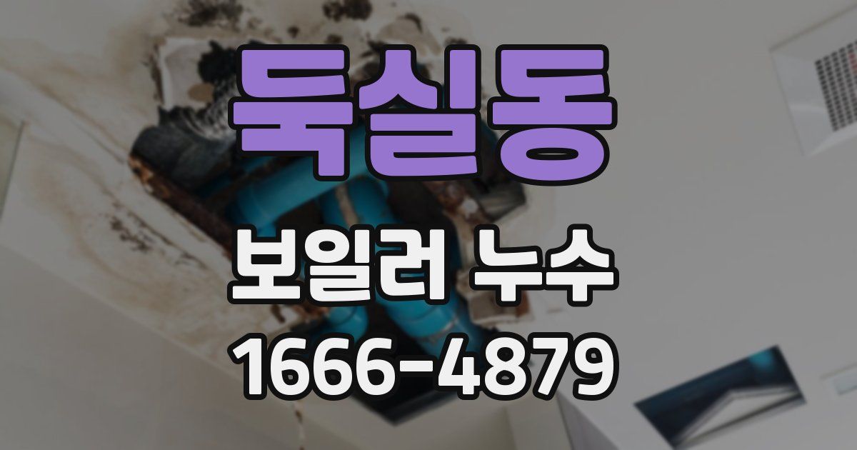 둑실동 보일러 누수