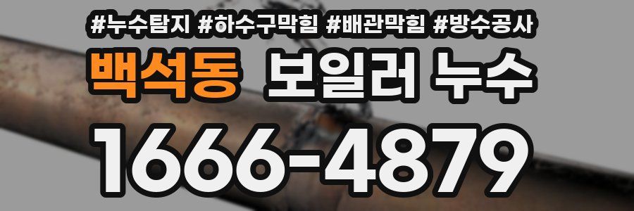 백석동 보일러 누수