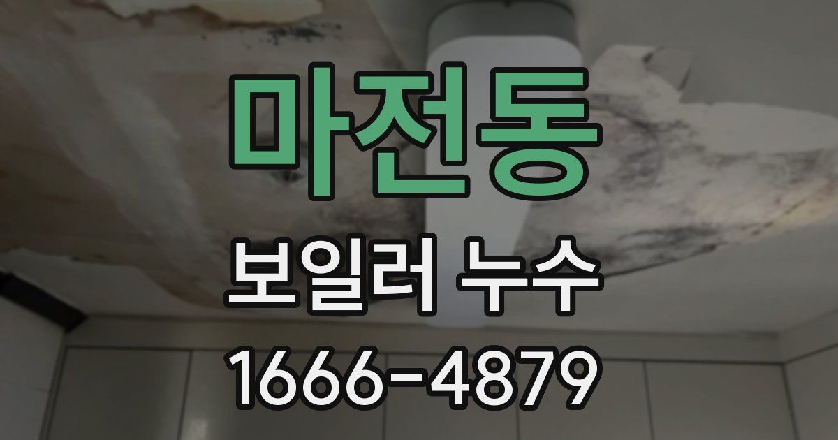 마전동 보일러 누수