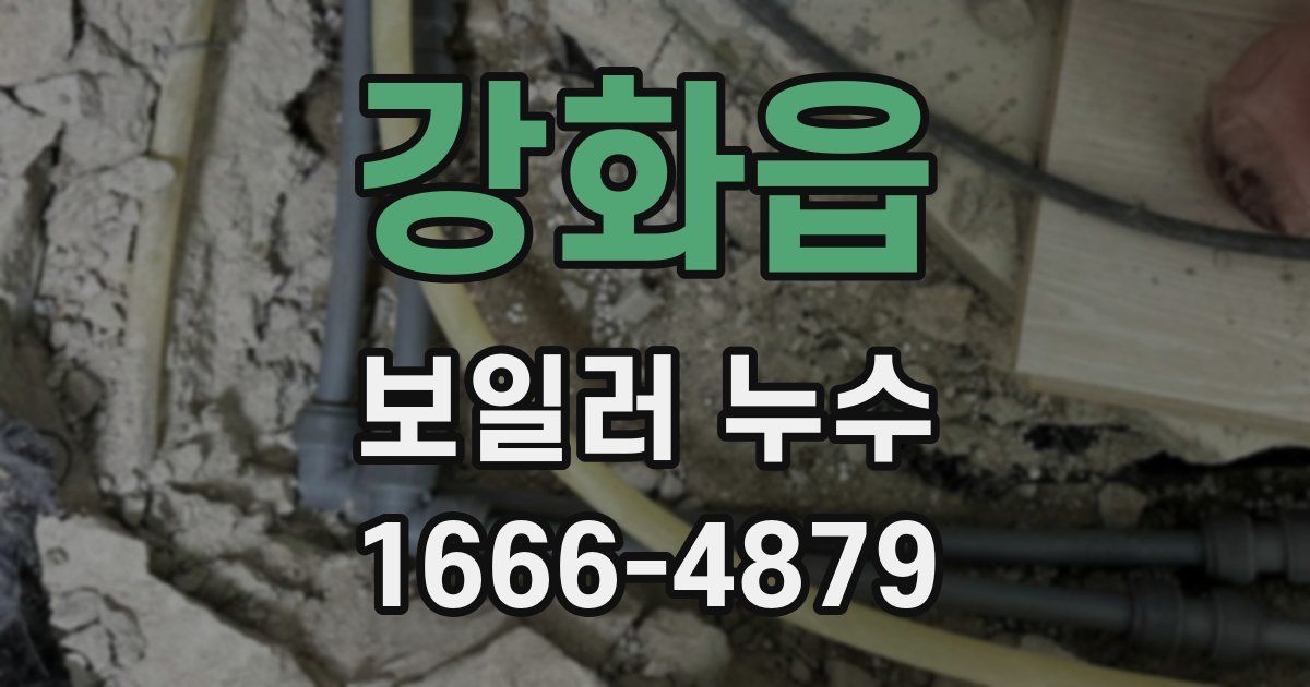 강화읍 보일러 누수