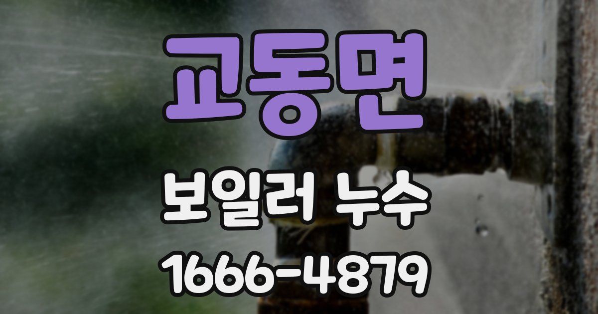 교동면 보일러 누수