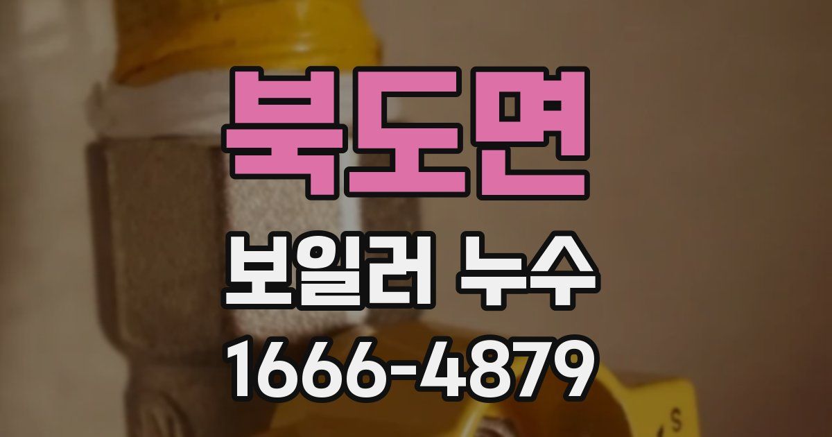 북도면 보일러 누수