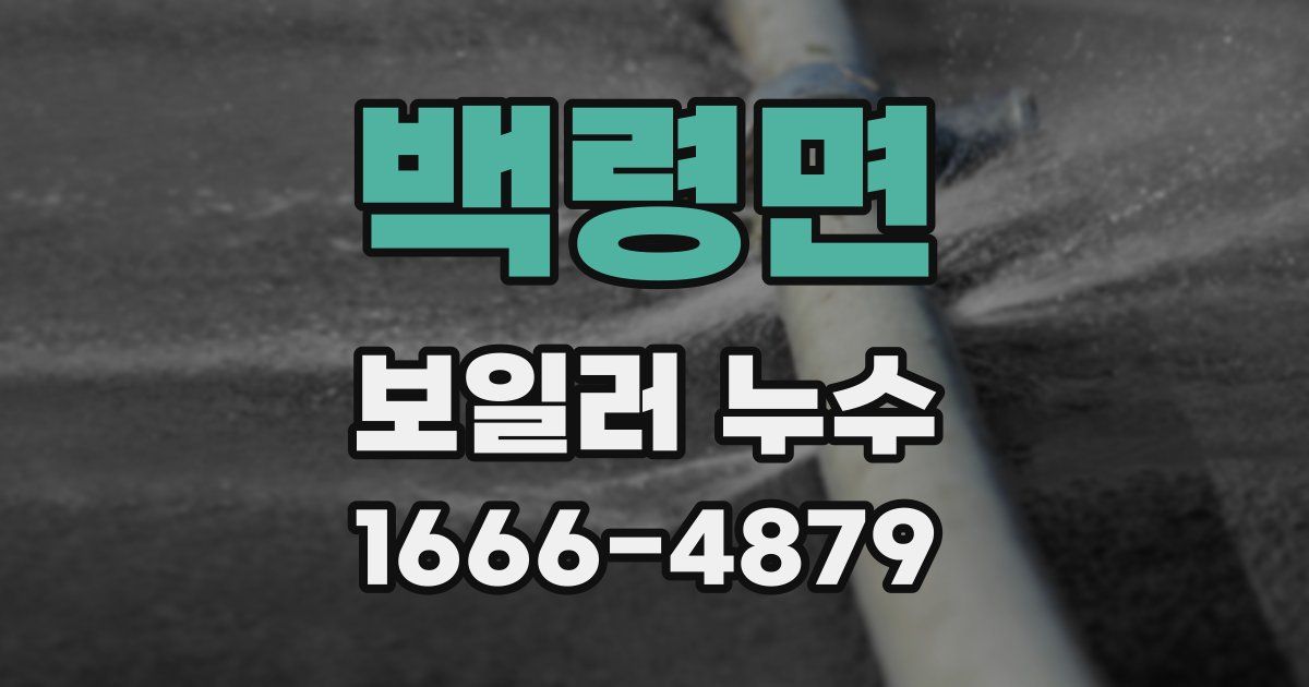 백령면 보일러 누수