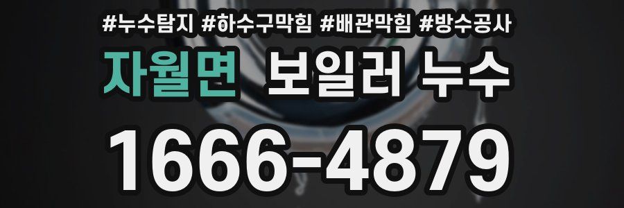 자월면 보일러 누수