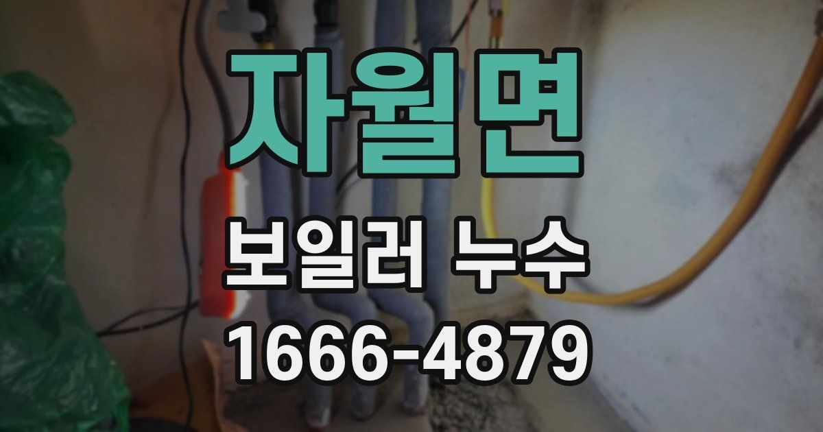 자월면 보일러 누수