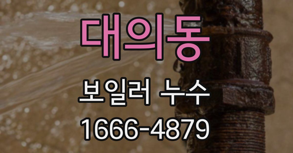 대의동 보일러 누수