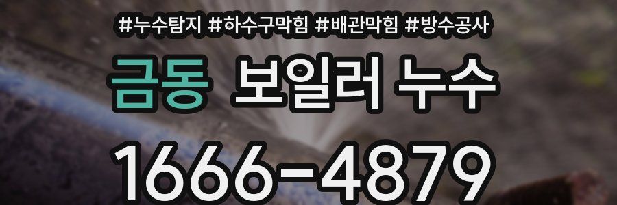 금동 보일러 누수