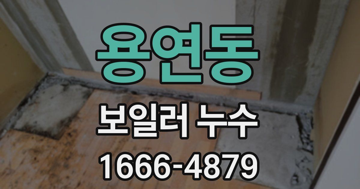 용연동 보일러 누수