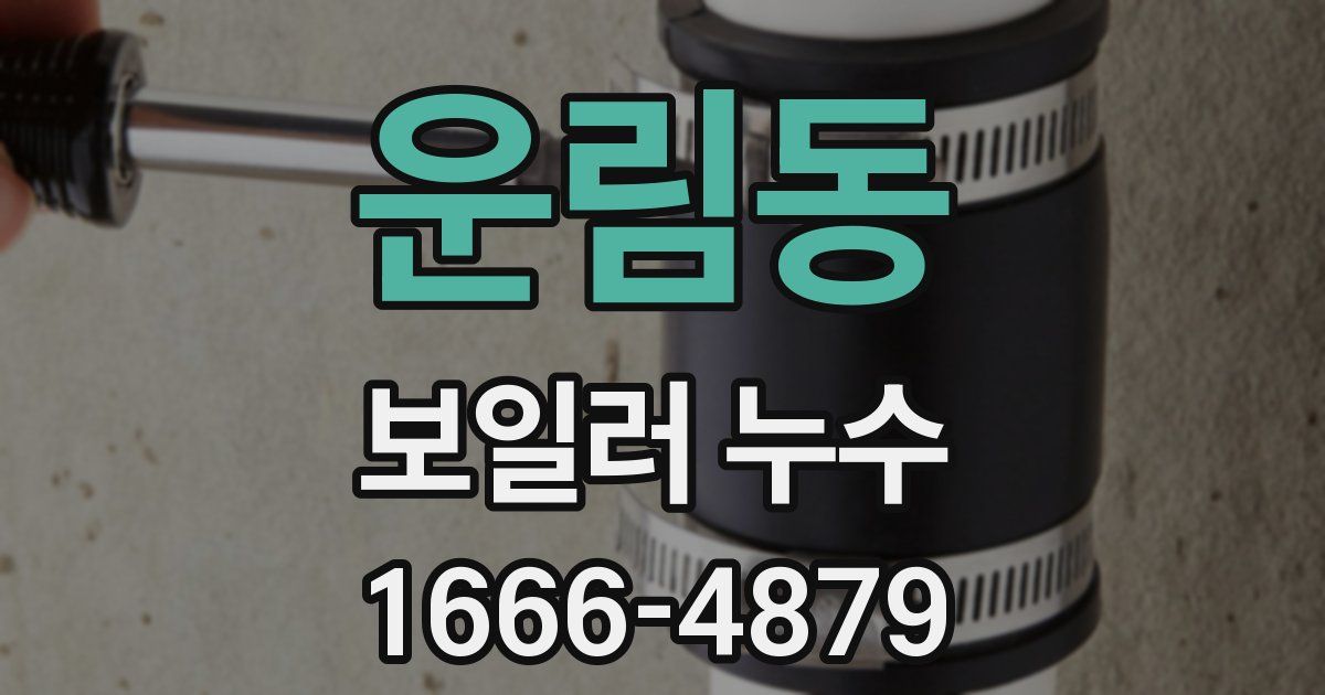 운림동 보일러 누수