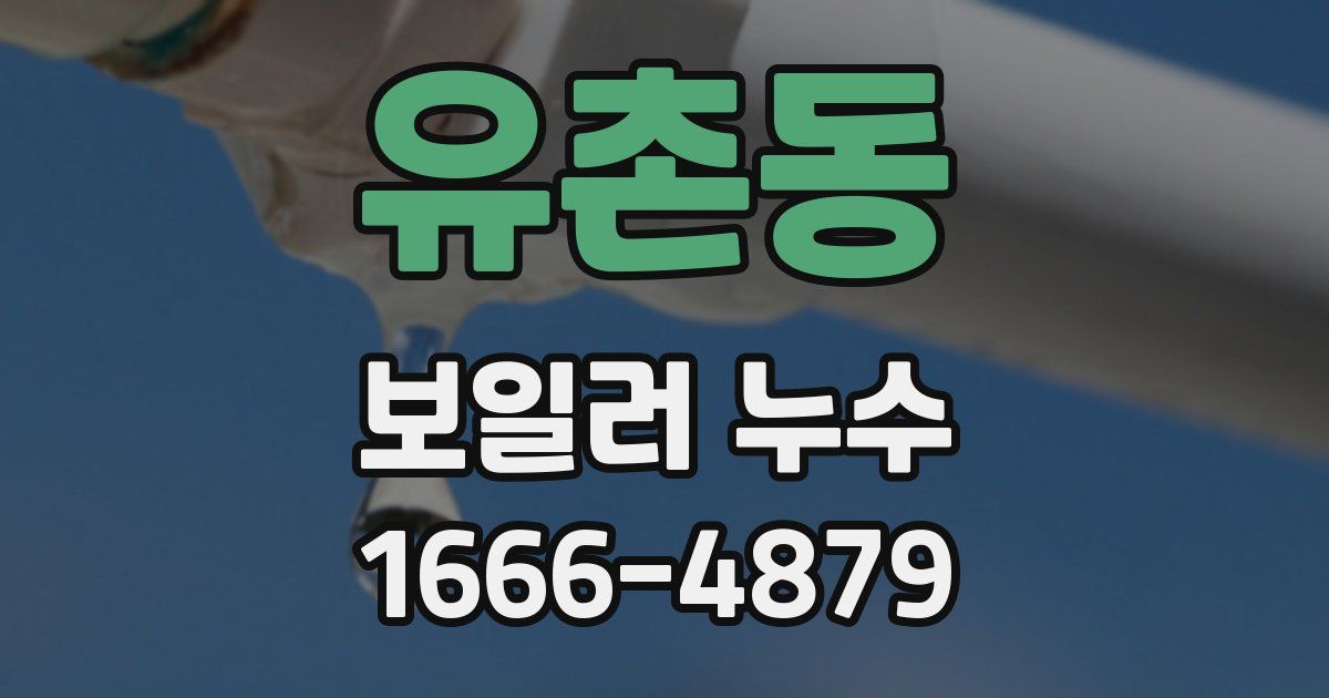 유촌동 보일러 누수