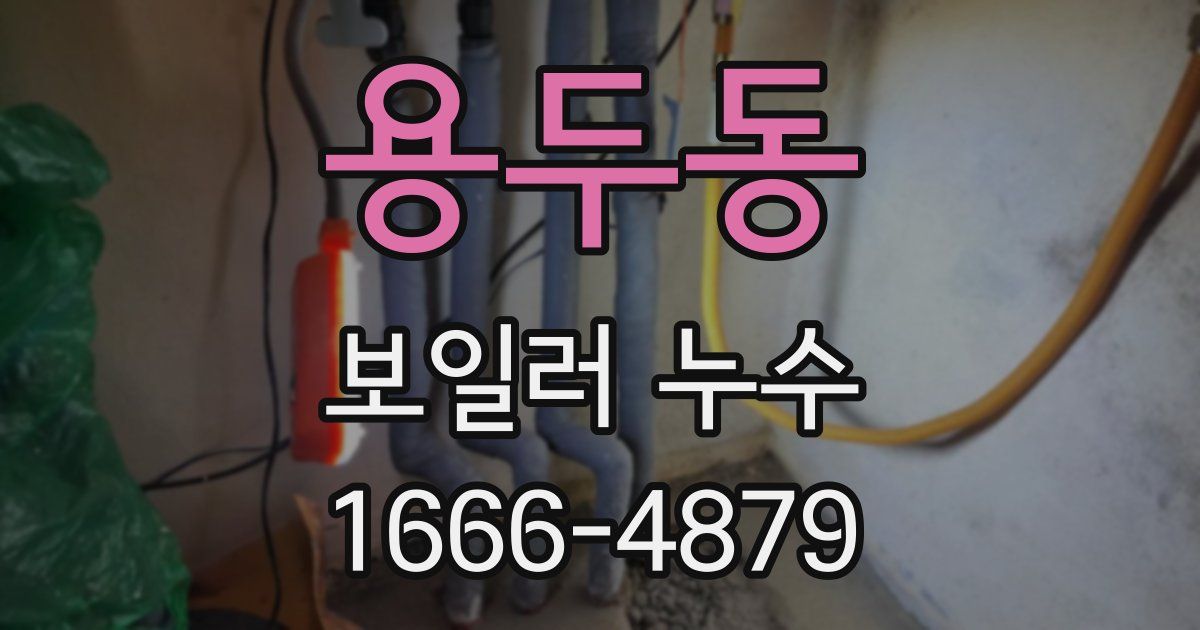 용두동 보일러 누수