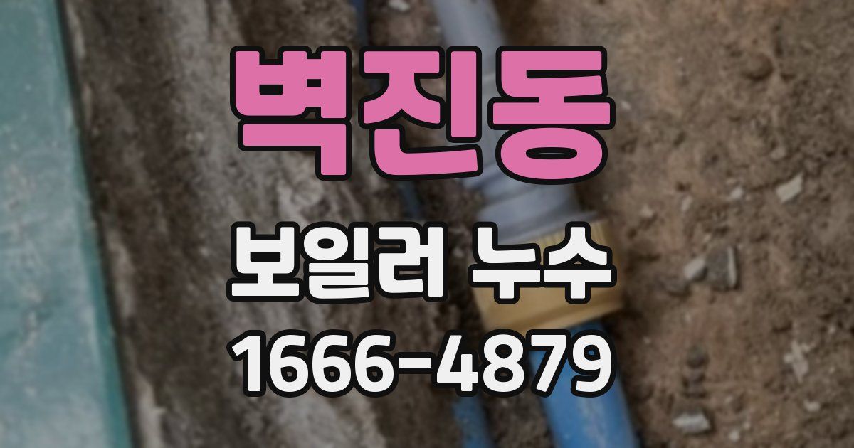 벽진동 보일러 누수